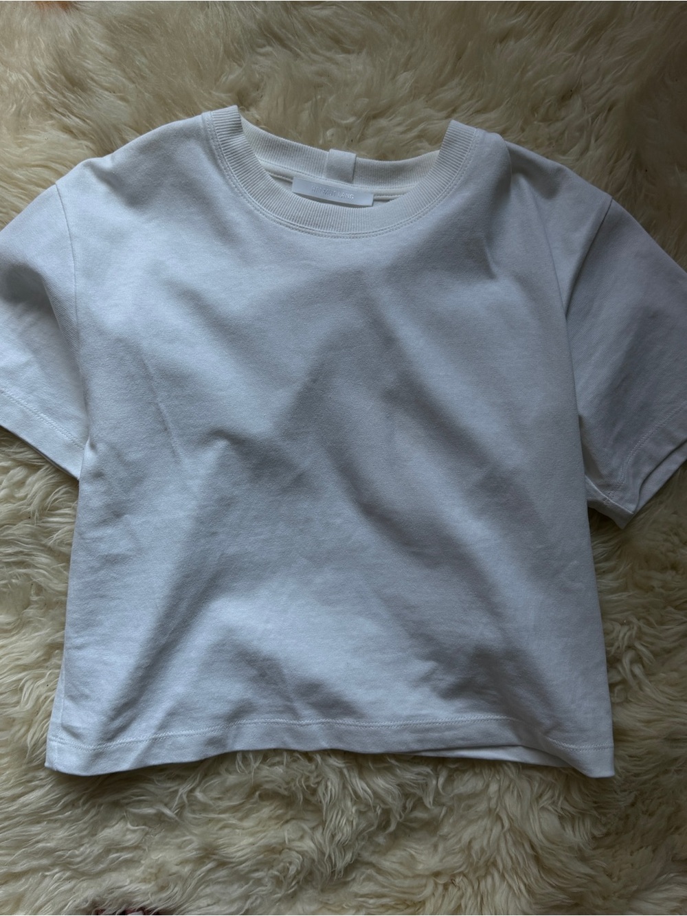 Helmut Lang White Kids Short Sleeve Crewneck Tee